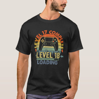 T-shirt Niveau 17 Anniversaire Complet Cadeau 17E Mariage 