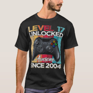 T-shirt Niveau 17 Déverrouillé stupéfiant depuis 2004 17e 