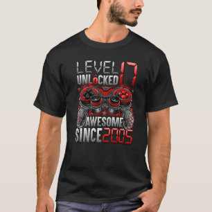 T-shirt Niveau 17 Déverrouillé stupéfiant depuis 2005 17e