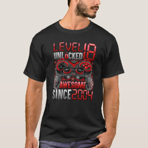 T-shirt Niveau 18 Déverrouillé stupéfiant depuis 2004 18e 