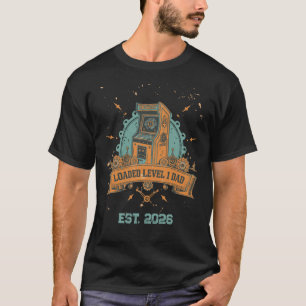 T-shirt Niveau 1 Papa Rétro Arcade Vintage Année personnal