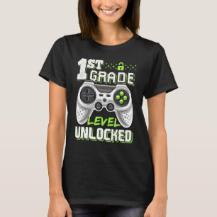 T-shirt Niveau 1ère année débloqué jeu vidéo drôle retour 