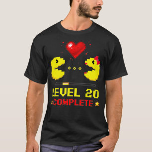 T-shirt Niveau 20 Gamers Complets 20e anniversaire de Mari