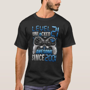 T-shirt Niveau 21 Déverrouillé stupéfiant depuis 2001 21e 