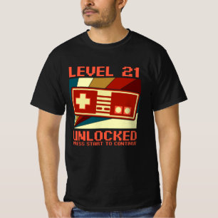 T-shirt NIVEAU 21 DÉVERSÉ 21 Joueur-cadeau d'anniversair