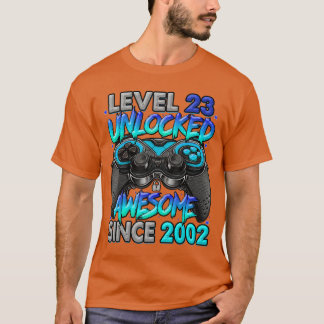 T-shirt Niveau 23 Débloqué Incroyable Depuis Anniversaire