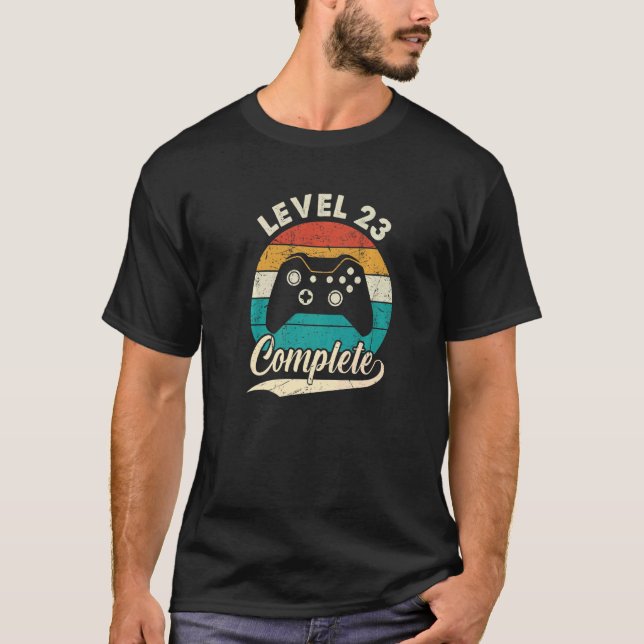 T-shirt Niveau 23 Terminer 23e anniversaire Mariage pour H (Devant)