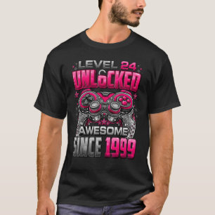 T-shirt Niveau 24 Déverrouillé stupéfiant depuis 1999 24e 