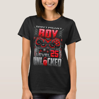 T-shirt Niveau 25 Déverrouillé stupéfiant depuis 1997 25e 