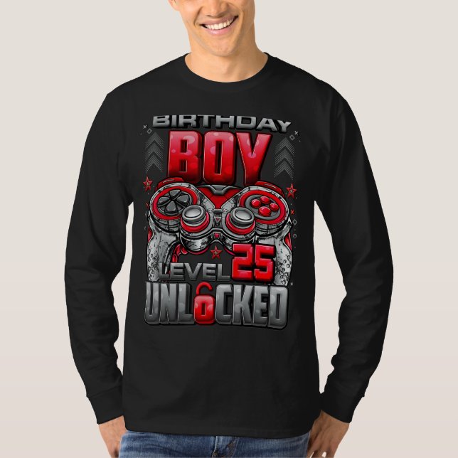 T-shirt Niveau 25 Déverrouillé stupéfiant depuis 1997 25e  (Devant)