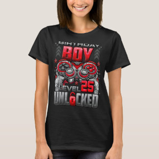 T-shirt Niveau 25 Déverrouillé stupéfiant depuis 1997 25e