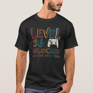 T-shirt Niveau 26 Déverrouillé Étonnant Depuis 1995 Vintag