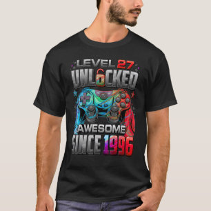 T-shirt Niveau 27 Déverrouillé stupéfiant depuis 1996 27e