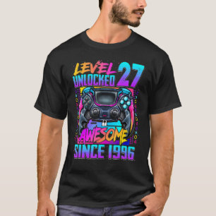 T-shirt Niveau 27 Déverrouillé stupéfiant depuis 1996 27e