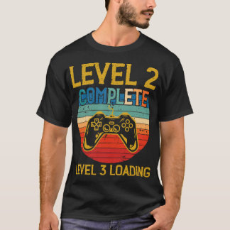 T-shirt Niveau 2 Anniversaire du joueur complet Niveau 3 a