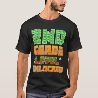 T-shirt Niveau 2e année débloqué Gamer Ck Design rentrée s