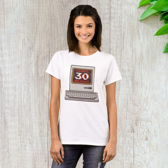 T-shirt Niveau 30 déverrouillé (Créateur téléchargé)