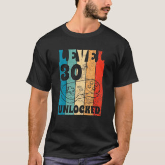 T-shirt Niveau 30 Déverrouillé 30e anniversaire Fan Celebr