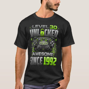 T-shirt Niveau 30 déverrouillé stupéfiant depuis 1992 30e