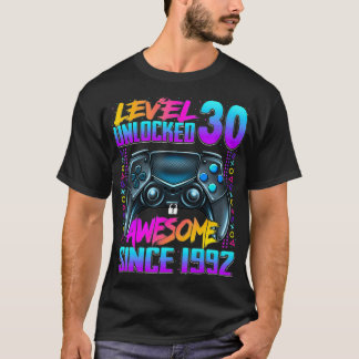 T-shirt Niveau 30 déverrouillé stupéfiant depuis 1992 30e