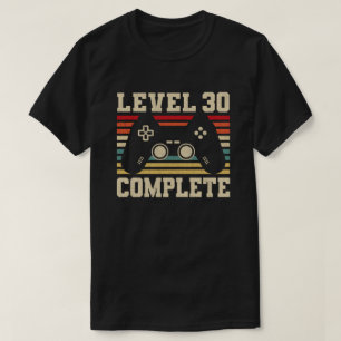 T-shirt Niveau 30 Jeu vidéo complet 30e anniversaire