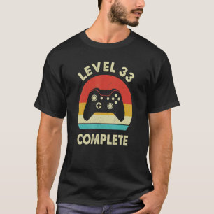 T-shirt Niveau 33 Fin de 33 Anniversaire Mariage Pour