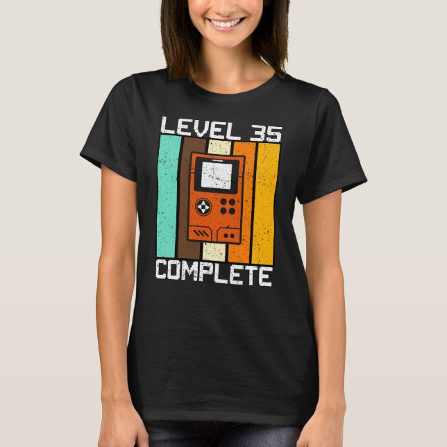 T-shirt Niveau 35 achevé - Cadeau (Devant)