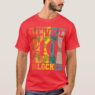 T-shirt Niveau 40 Débloqué 40e Anniversaire Jeux Joueur Ga