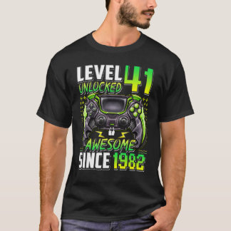 T-shirt Niveau 41 Déverrouillé stupéfiant depuis 1982 41e