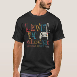 T-shirt Niveau 44 Déverrouillé Étonnant Depuis 1977 Vintag
