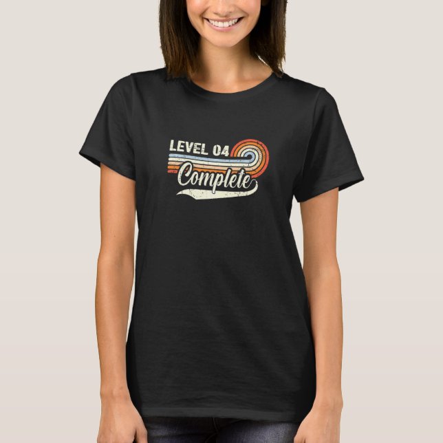 T-shirt Niveau 4 Aniversaire du 4e Mariage pour lui H (Devant)