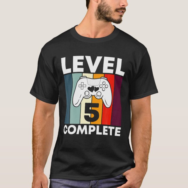 T-shirt Niveau 5 Achever 5E Année Mariage Anniversaire Cad (Devant)