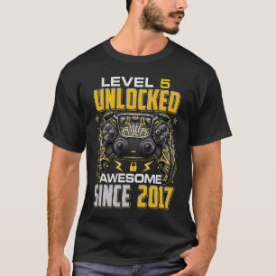 T-shirt Niveau 5 déverrouillé stupéfiant depuis 2017 5e an