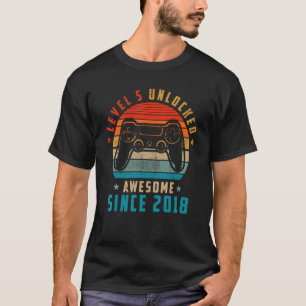 T-shirt Niveau 5 déverrouillé stupéfiant depuis 2018 5e an