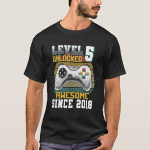 T-shirt Niveau 5 déverrouillé stupéfiant depuis 2018 5e an