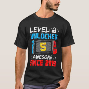 T-shirt Niveau 5 déverrouillé stupéfiant depuis 2019 5e an