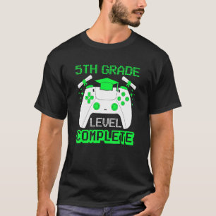 T-shirt Niveau 5e année Gamer complet 5e année Graduation