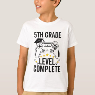 T-shirt Niveau 5e année Niveau complet Gamer de graduation