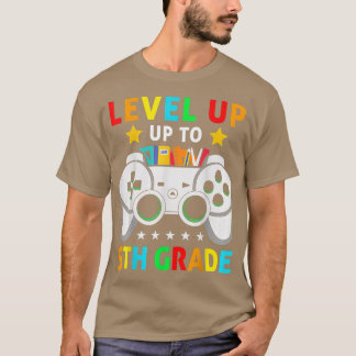 T-shirt Niveau 5E Jusqu'Au Jeu Vidéo Premier Jour De Scho