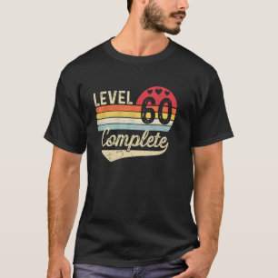 T-shirt Niveau 60 60e anniversaire de mariage complet 60 a
