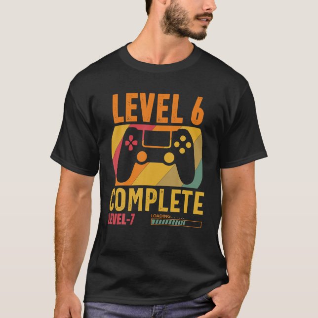T-shirt Niveau 6 Complet 6 Anniversaire Funny 6E Mariage A (Devant)