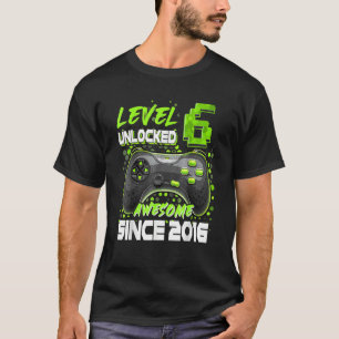 T-shirt Niveau 6 déverrouillé stupéfiant depuis 2016 6e an