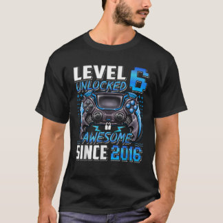 T-shirt Niveau 6 déverrouillé stupéfiant depuis 2016 6e an