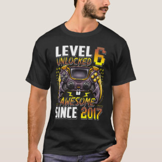 T-shirt Niveau 6 déverrouillé stupéfiant depuis 2017 6e an