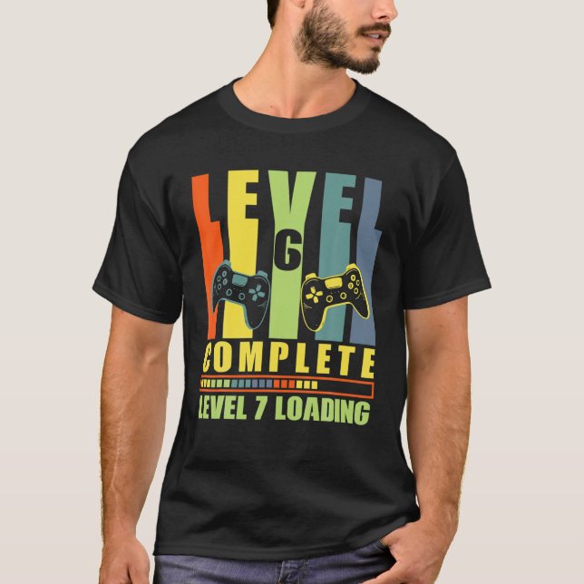 T-shirt Niveau 6 Joueur complet 6 ans Mariage Anniversaire (Devant)