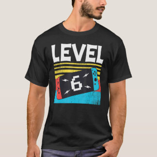 T-shirt Niveau 6e anniversaire garçon 6 ans jeux vidéo 6 U