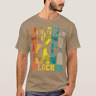 T-shirt Niveau 76 Débloqué 76e Anniversaire Jeux Joueur Ga