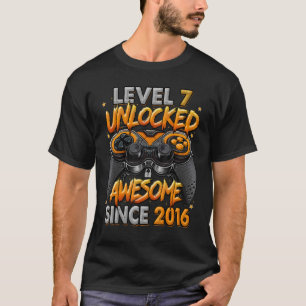 T-shirt Niveau 7 déverrouillé stupéfiant depuis 2016 7e an
