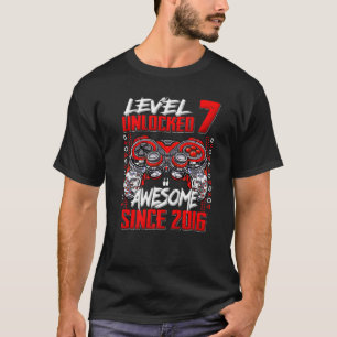 T-shirt Niveau 7 déverrouillé stupéfiant depuis 2016 7e an