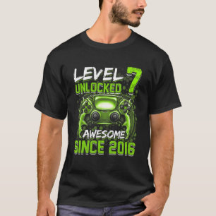 T-shirt Niveau 7 déverrouillé stupéfiant depuis 2016 7e an